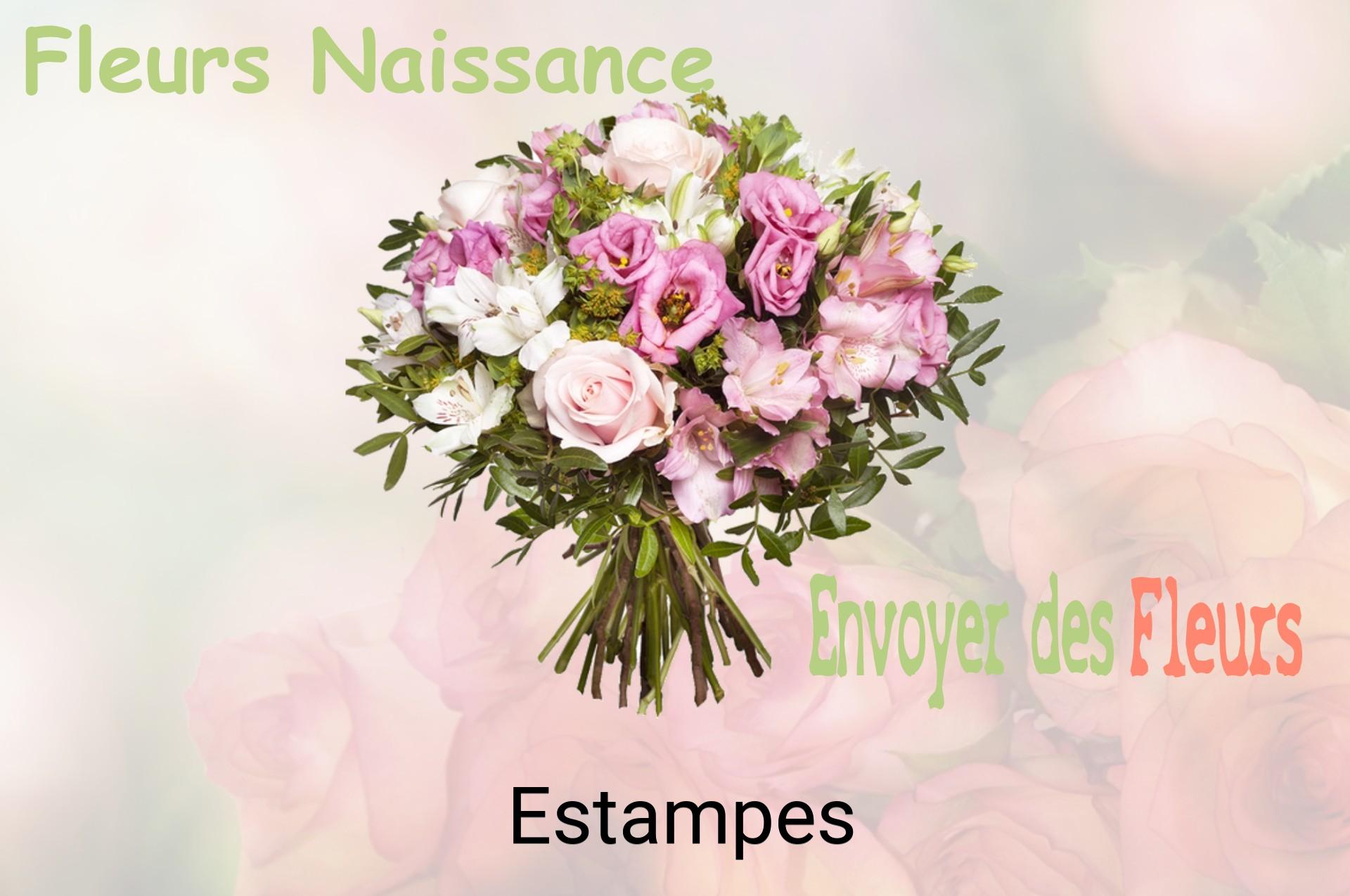 Bouquet de fleurs de naissance livré à Estampes